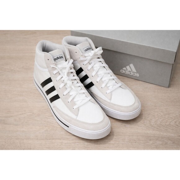 Adidas Retrovulc Mid Skate Shoes Mens 13 White Black New In Box main image 5